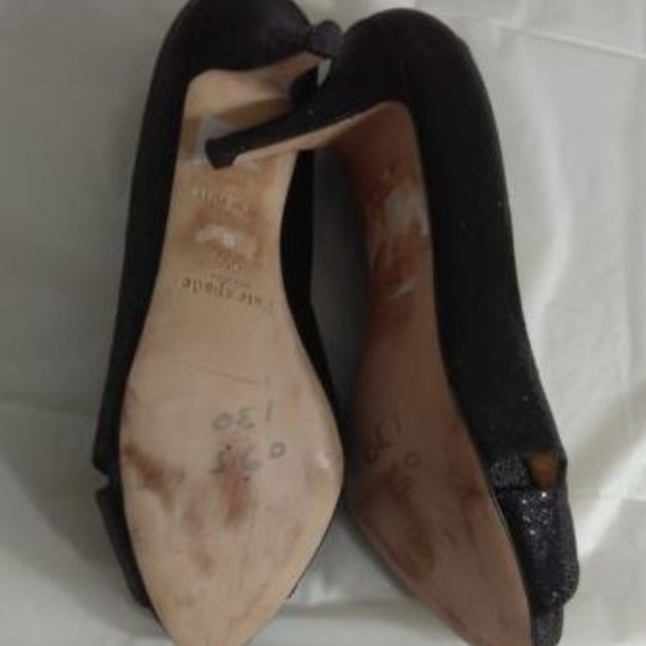 Kate Spade New York Billie Black Open Toe 9.5B - Picture 7 of 8